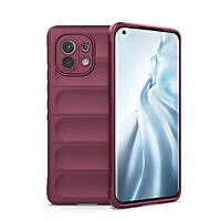 Силіконовий чохол Wavy для для Xiaomi Mi 11 Pro Fuchsia