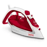 Праска TEFAL Ultragliss Plus FV5717E0, 2500 Вт, 195 г/хв, 270 мл, підошва Durilium AirGlide, червоно-білий