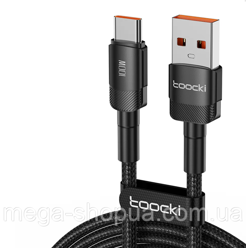 Кабель для Швидкого Заряджання телефона смартфона QC3.0 USB — Type-C LED 1 м Зарядний дріт шнур ЮСБ на Тайп С D4Q