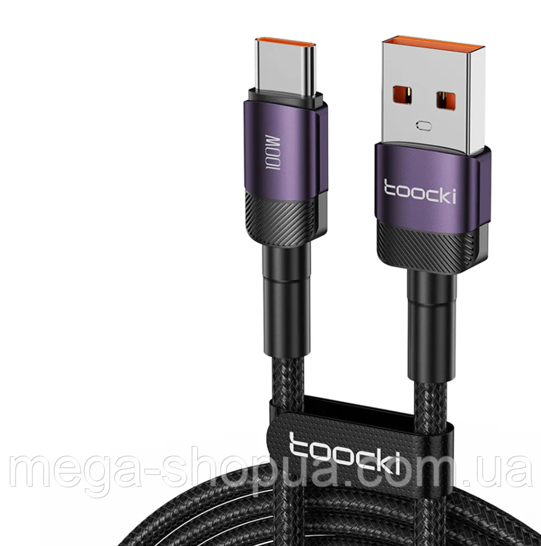 Кабель для Швидкого Заряджання телефона смартфона QC3.0 USB — Type-C LED 1 м Зарядний дріт шнур ЮСБ на Тайп С D4E