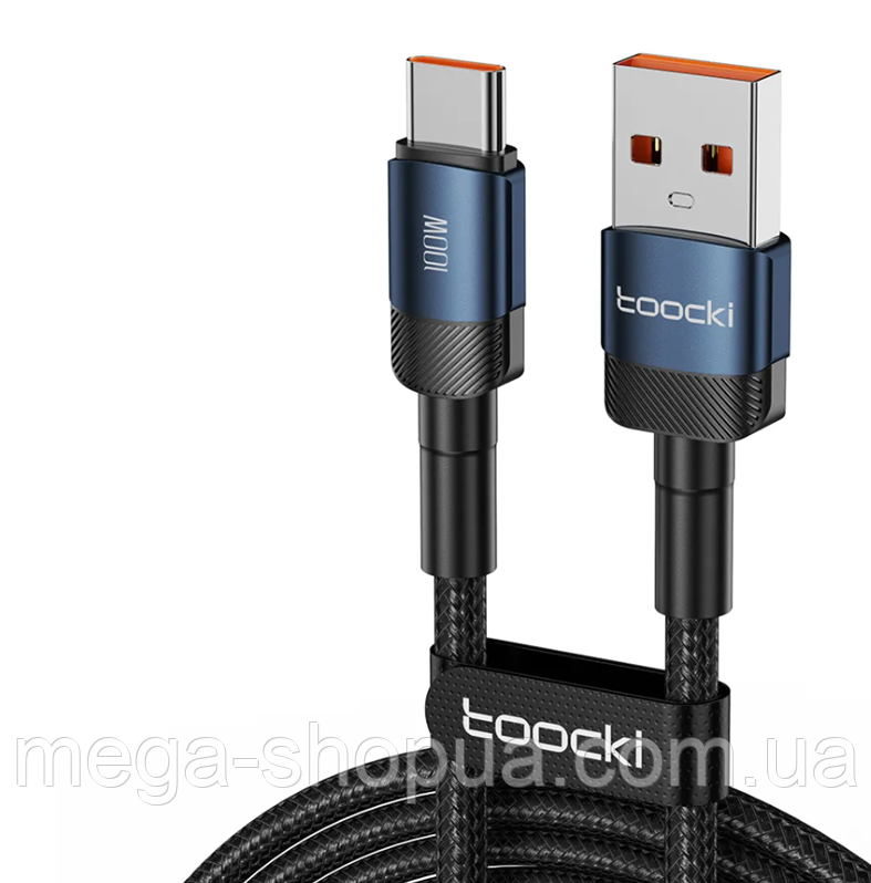 Кабель для Швидкого Заряджання телефона смартфона QC3.0 USB — Type-C LED 1 м Зарядний дріт шнур ЮСБ на Тайп С D4T