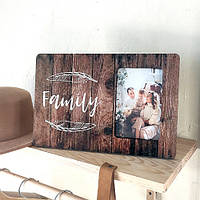 Фоторамка "Family" настольная / настенная, рамка для фото с надписью