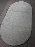 Турецкий Пушистый ковер Space (микрофибра) белый 0,8х1,5 м.