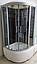 Душовий бокс VERONIS BV-5-90 black 90х90х220, фото 5