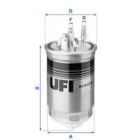 Фильтр топливный UFI 24.412.00