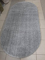 Турецкий Пушистый ковер Space (микрофибра) серый 1х2 м.