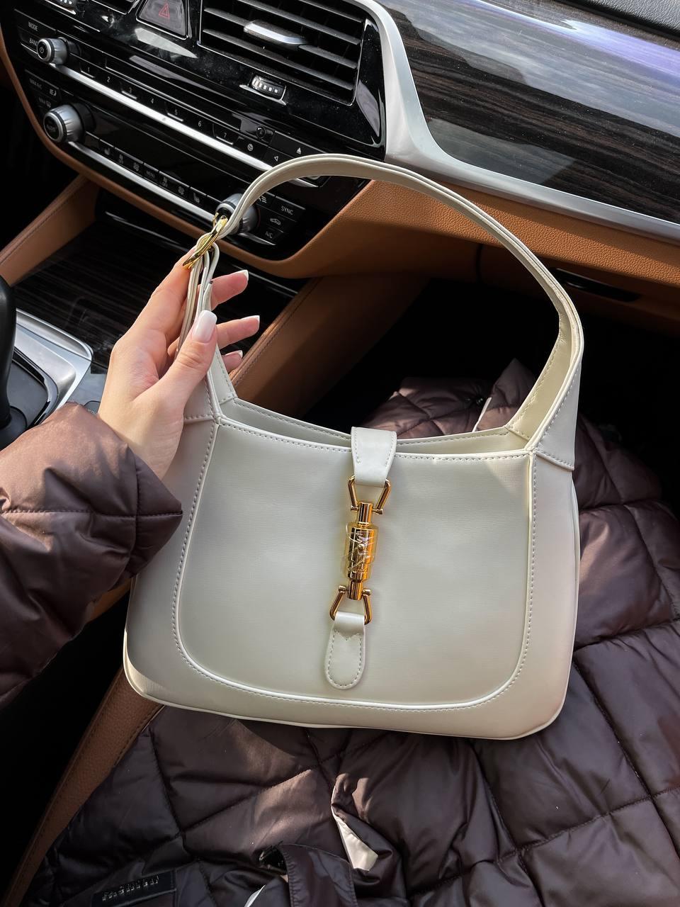 Жіноча сумка клатч Gucci (біла) art0267 шикарна шкіряна стильна подарункова дуже красива сумочка топ, фото 1