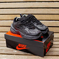 Мужские кроссовки Nike M2K Tekno (чёрные) стильные качественные весенние кроссы Fox1192 кросс