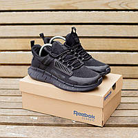 Мужские кроссовки Reebok Zig Kinetica II (черные) удобные мягкие дышащие весенние кроссы Fox1193 кросс