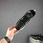Чоловічі кросівки Adidas ZX 2K (чорні із салатовим) легкі м'які кроси для спорту О10836 топ, фото 4