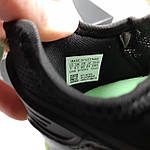 Чоловічі кросівки Adidas ZX 2K (чорні із салатовим) легкі м'які кроси для спорту О10836 топ, фото 7