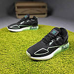Чоловічі кросівки Adidas ZX 2K (чорні із салатовим) легкі м'які кроси для спорту О10836 топ, фото 8