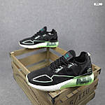 Чоловічі кросівки Adidas ZX 2K (чорні із салатовим) легкі м'які кроси для спорту О10836 топ, фото 10