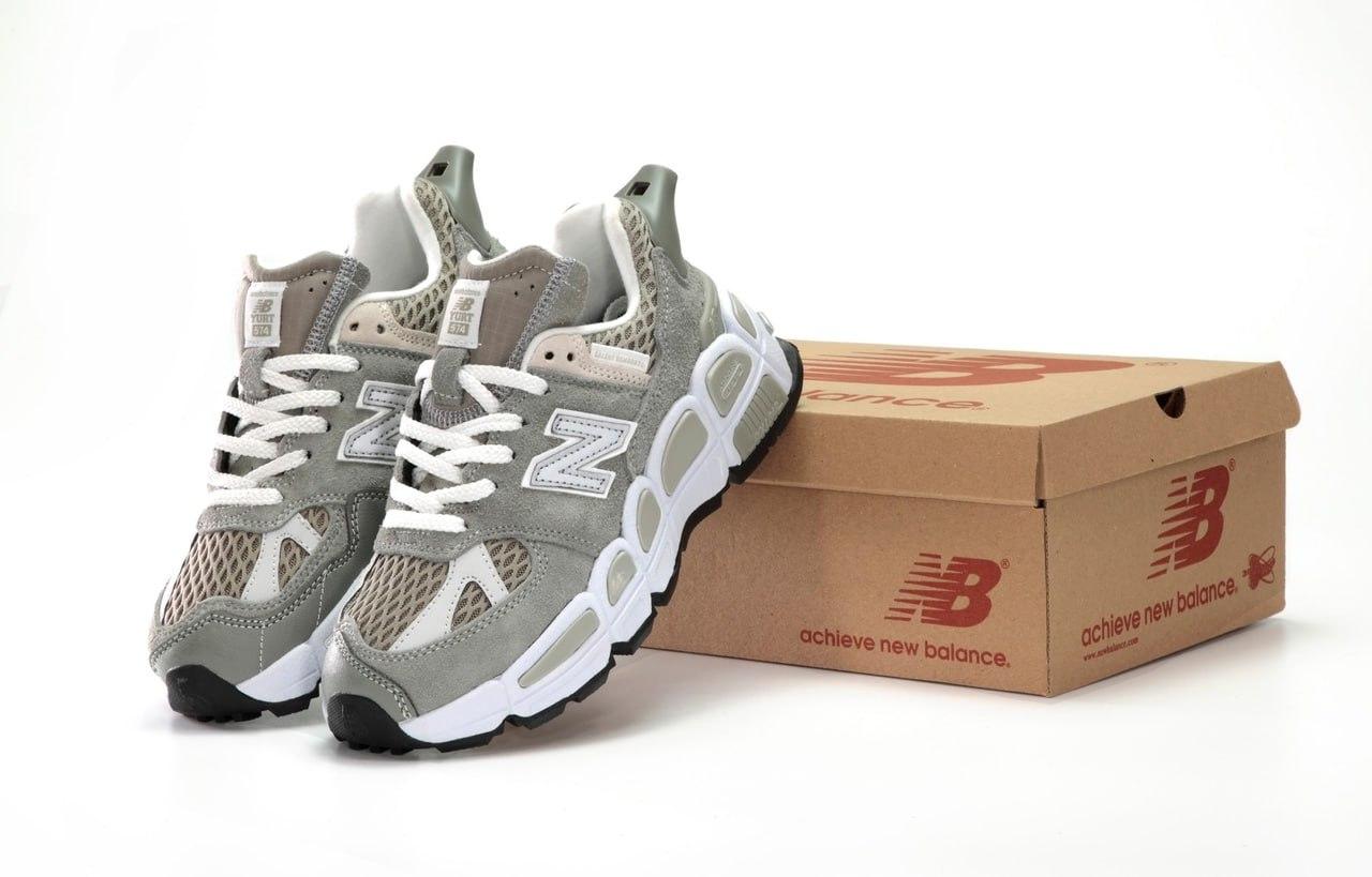 Жіночі кросівки New Balance Yurt 574 x Salehe Bembury (сірі) світловідбивні весняні кроси К14242 топ