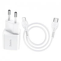 Швидкий зарядний пристрій для iPhone/iPad Hoco N10 PD 20 W Type-C to Lightning 3A