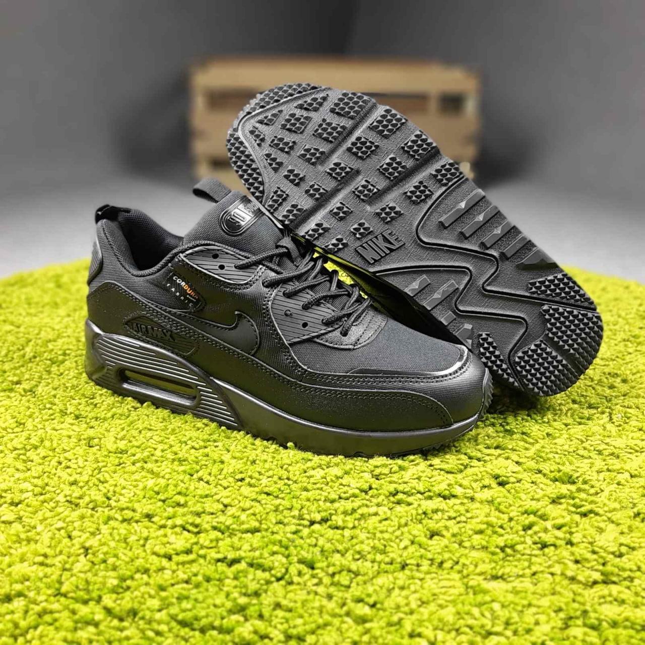 Чоловічі кросівки Nike Air Max 90 Surplus (чорні) комбіновані спортивні кроси О10847 топ