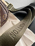 Жіноча сумка Louis Vuitton Multi Pochette Premium (коричнева з хакі) модна стильна сумка Gi91052топ, фото 3