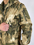 Куртка софтшел чоловіча (камуфляж) Арт1107 щільна вітрозахисна водовідштовхувальна на флісі топ, фото 7