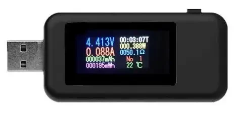 USB-тестер KWS-MX18 (тестер потужності USB зарядок)