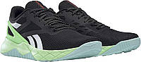 13 Core Black/Digital Glow/Neon Mint Мужские кроссовки Reebok Nanoflex Cross Trainer