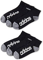 Shoe Size: 6-12 Black Мужские носки Adidas из 3 пар влагоотводящих носков Climalite Quarter Performance (