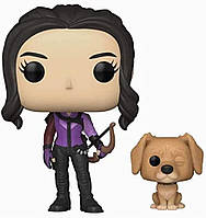 Funko Pop! Buddy Marvel: Hawkeye - Kate Bishop with Lucky Pizza Dog Vinyl Bobblehead