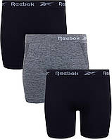 Black/Charcoal Melange/Black X-Large Женское нижнее белье Reebok короткие бесшовные шорты-мальчики с дл