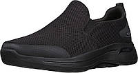 12.5 X-Wide Black Мужские кроссовки Skechers Gowalk Arch Fit-Athletic Slip-on Casual Loafer Walking Shoe