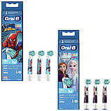 6 шт. Дитячі змінні насадки для зубних щіток Oral-B Frozen + SpiderMan Extra Weich, фото 2