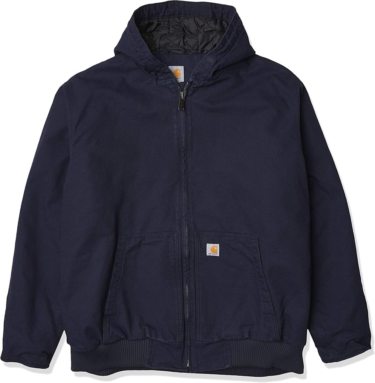 3X-Large Tall Navy Мужская Утепленная Куртка Carhartt Свободного Кроя ...