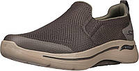 7.5 X-Wide Taupe Мужские кроссовки Skechers Gowalk Arch Fit-Athletic Slip-on Casual Loafer Walking Shoe S