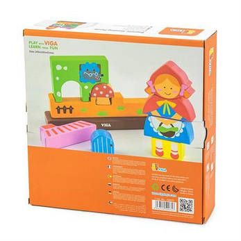 Магнітний дерев'яний пазл Viga Toys Червона Шапочка (50075), фото 4