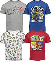8 Multi Набор из 4 футболок Paw Patrol Rocky Rubble Marshall от малышей до больших детей