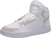 12 White/Grey/Dove Grey Adidas Men's Entrap Mid Basketball Shoe