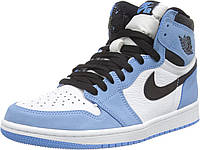 9 White/University Blue-black Баскетбольные кроссовки Nike для мальчиков