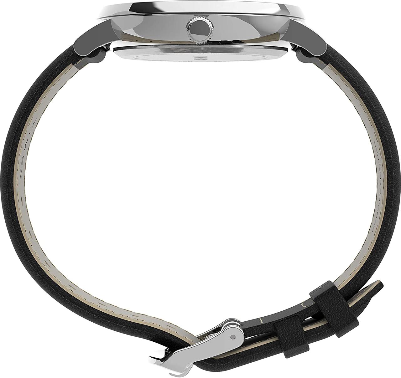 Black/Silver-Tone Мужские часы Timex Southview 41 мм черный циферблат, серебристый корпус с черным кожа - фото 3 - id-p1774199983