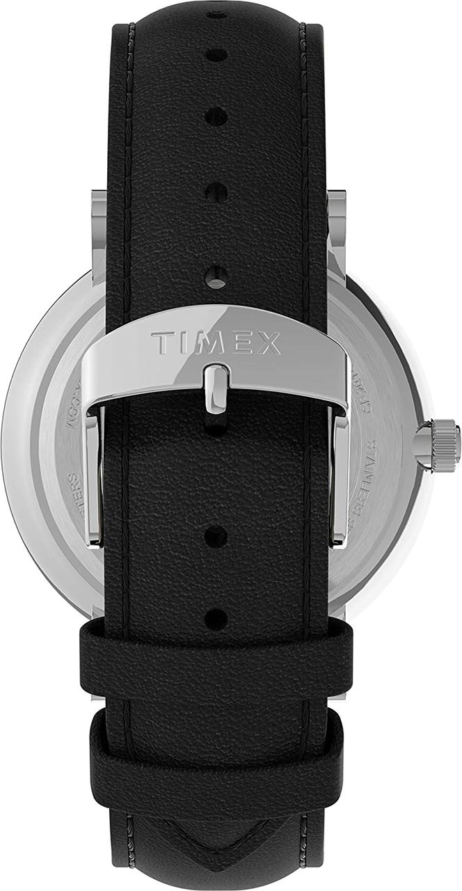Black/Silver-Tone Мужские часы Timex Southview 41 мм черный циферблат, серебристый корпус с черным кожа - фото 4 - id-p1774199983