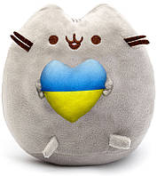 Мягкая игрушка Пушин кэт Pusheen cat S&T с сердцем 21х25см(n-10104)