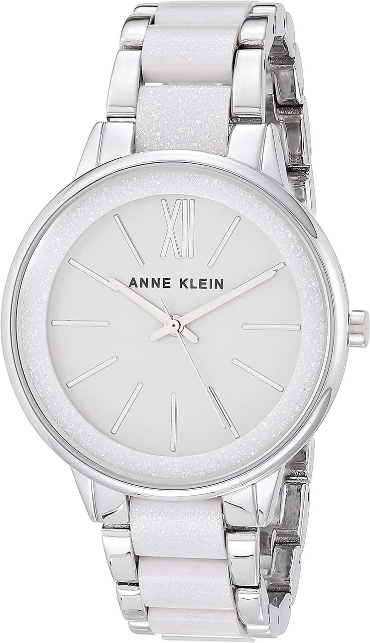 Light Grey/Silver Жіночий годинник зі смолою-браслетом Anne Klein