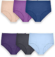 Brief Brief - Beyondsoft Cotton Blend - Assorted 9 Женское нижнее белье большого размера Fruit Of The Loo