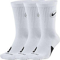 Large Multi-color(da2123-100)/White Мужские баскетбольные носки Nike Everyday Crew 3 Pack