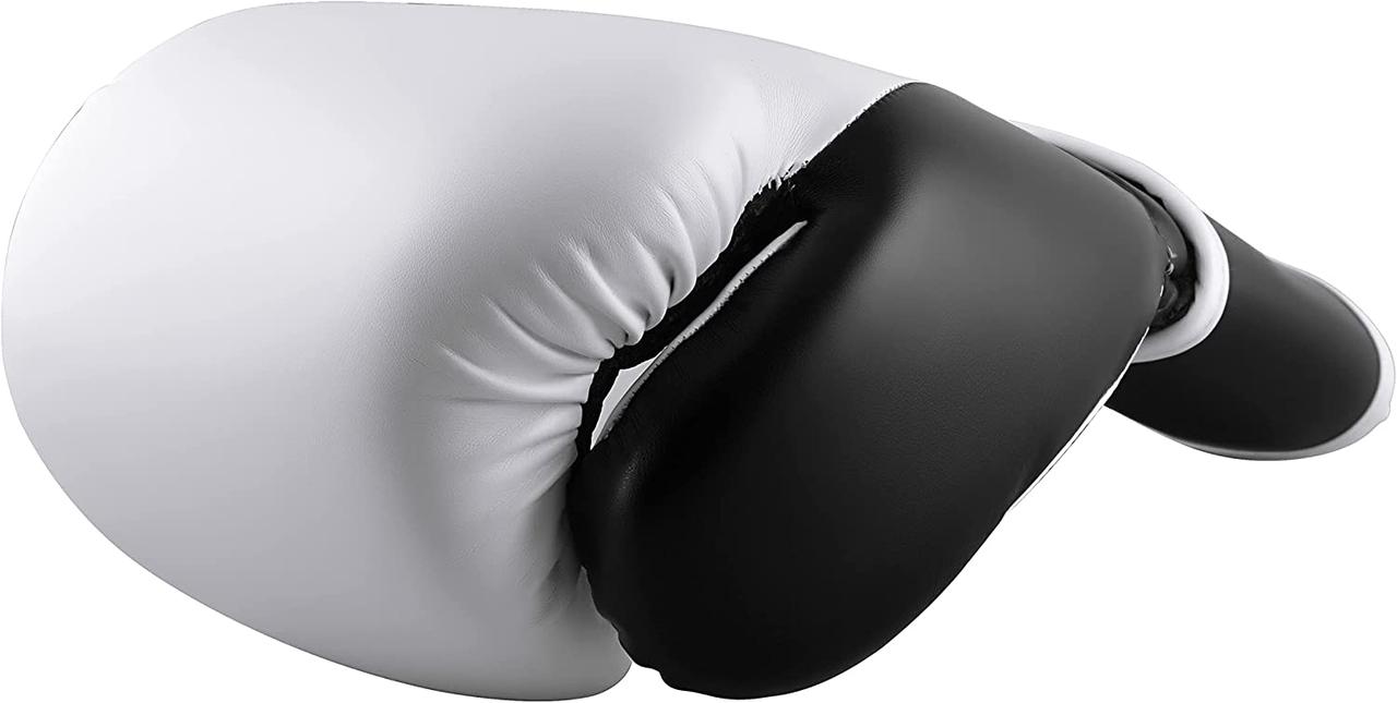 WHITE / BLACK 12 oz Боксерські рукавички adidas - Hybrid 150 - бокс, кікбоксинг, MMA, тренування, домашнє