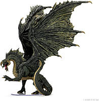 Adult Black DD: Icons of The Realms Premium Figure: взрослый черный дракон | WizKids Figure