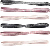 Hushed Pink (662)/Dash Pink One Size Under Armour Womens Heathered Mini Headbands 6-Pack