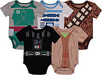 Набор из пяти боди с короткими рукавами для новорожденных мальчиков Disney Star Wars - Комплект детской о
