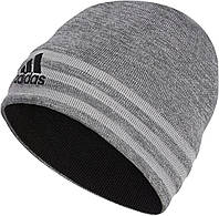 One Size Grey Six-grey Twist/Onix Grey/Black Мужская двусторонняя шапка adidas Eclipse