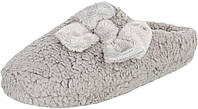 Medium Grey Женские плюшевые шлепанцы Jessica Simpson Marshmallow на домашних тапочках сабо с пеной с эфф