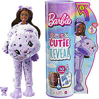 Teddy Bear Лялька Barbie, Cutie Reveal Unicorn Plush Costume Doll with 10 Surprises, Mini Pet Unicorn, Co