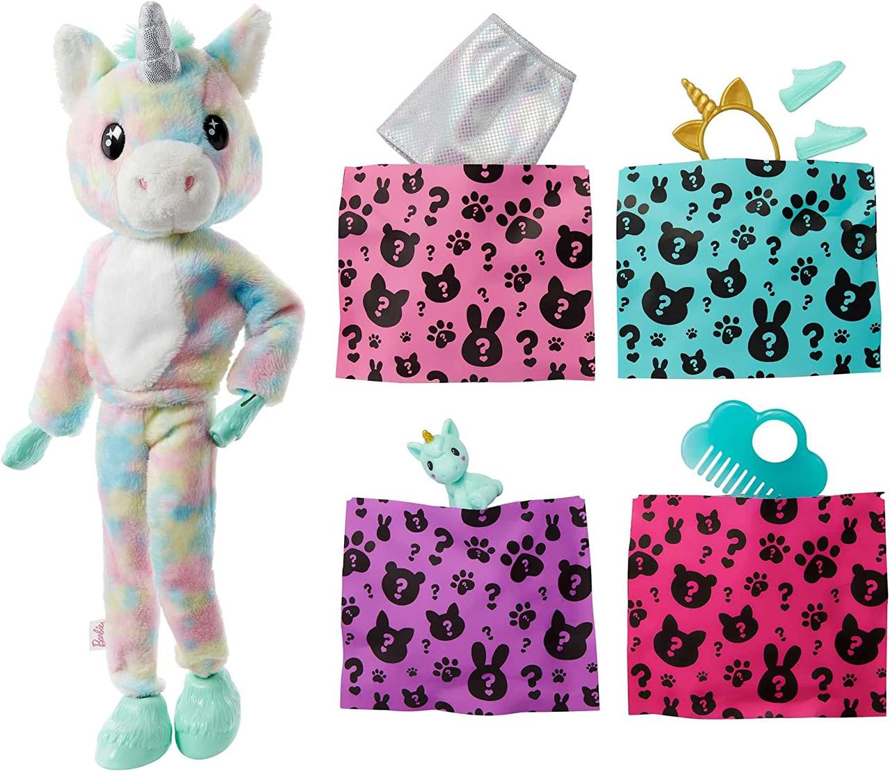 Barbie unicorn cheap stuffed animal