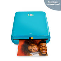 Фотопринтер моментальной печати Kodak Step iOS & Android Blue + Набор бумаги в Подарок